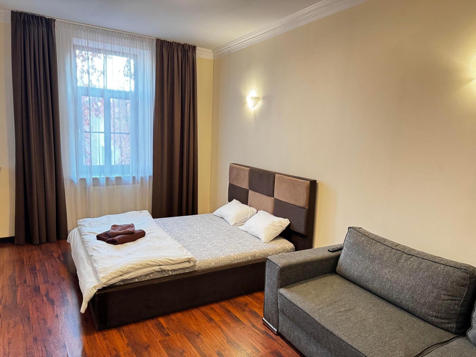 Aparthotel Рига Екстер'єр фото A bedroom in a hotel